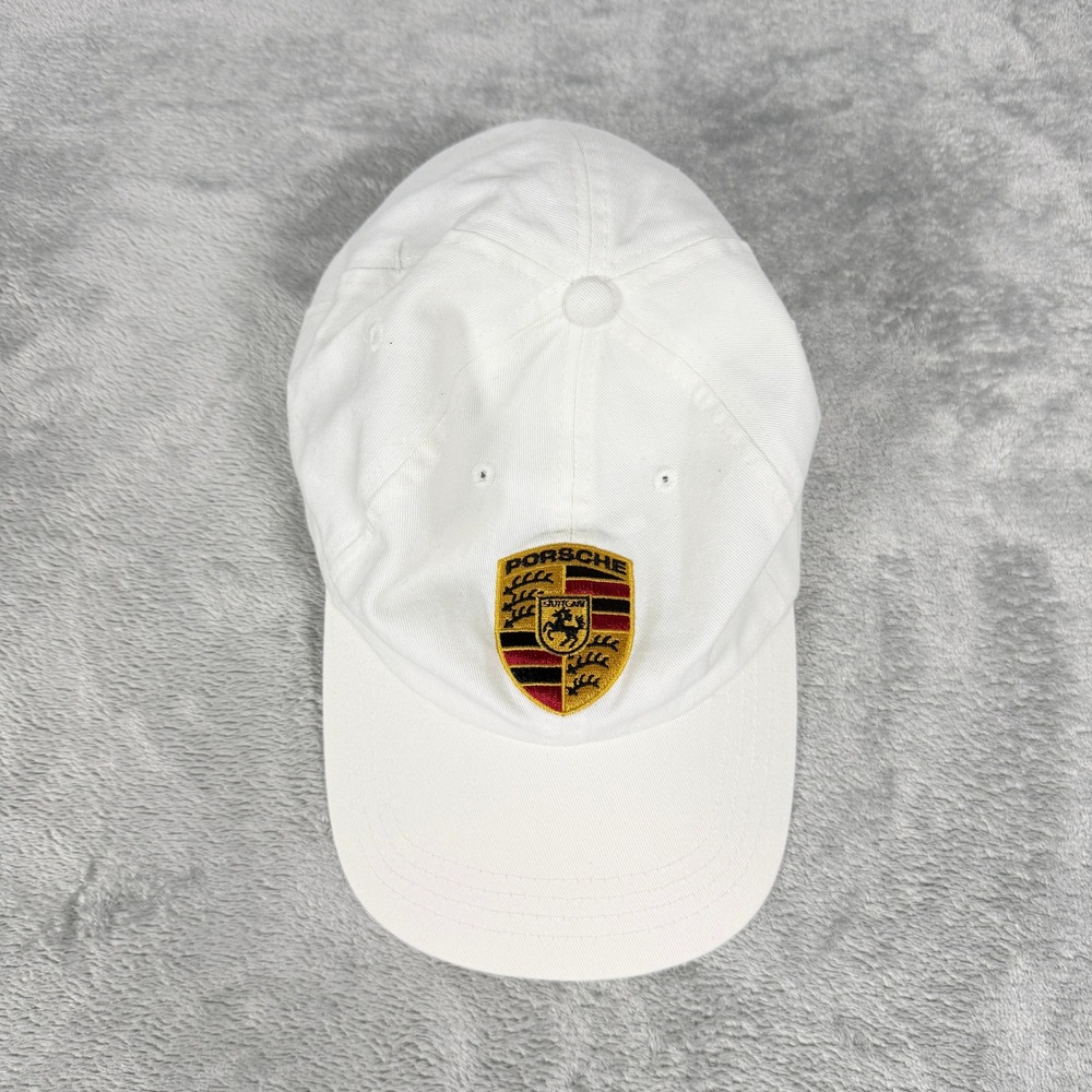Porsche OSFM Baseball Cap White Suncoast Sarasota Florida Embroidered Hat